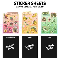 Image 4 of 【 STICKER SHEETS 】BIG FUN! Fruity & Berry Stickersheet Designs