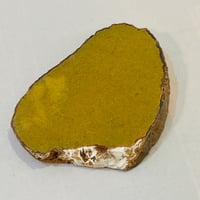 Image 8 of Copy of Vide-poche en tranche d'agate cristal bleu - marron - vintage 1960 cendrier 