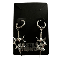 Image 1 of MARA - Heart Huggie Hoops