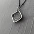 Sterling Silver Diamond-shaped Seed Pod Necklace Image 2