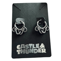 Image 1 of LAUREN - Snake Huggie Hoops