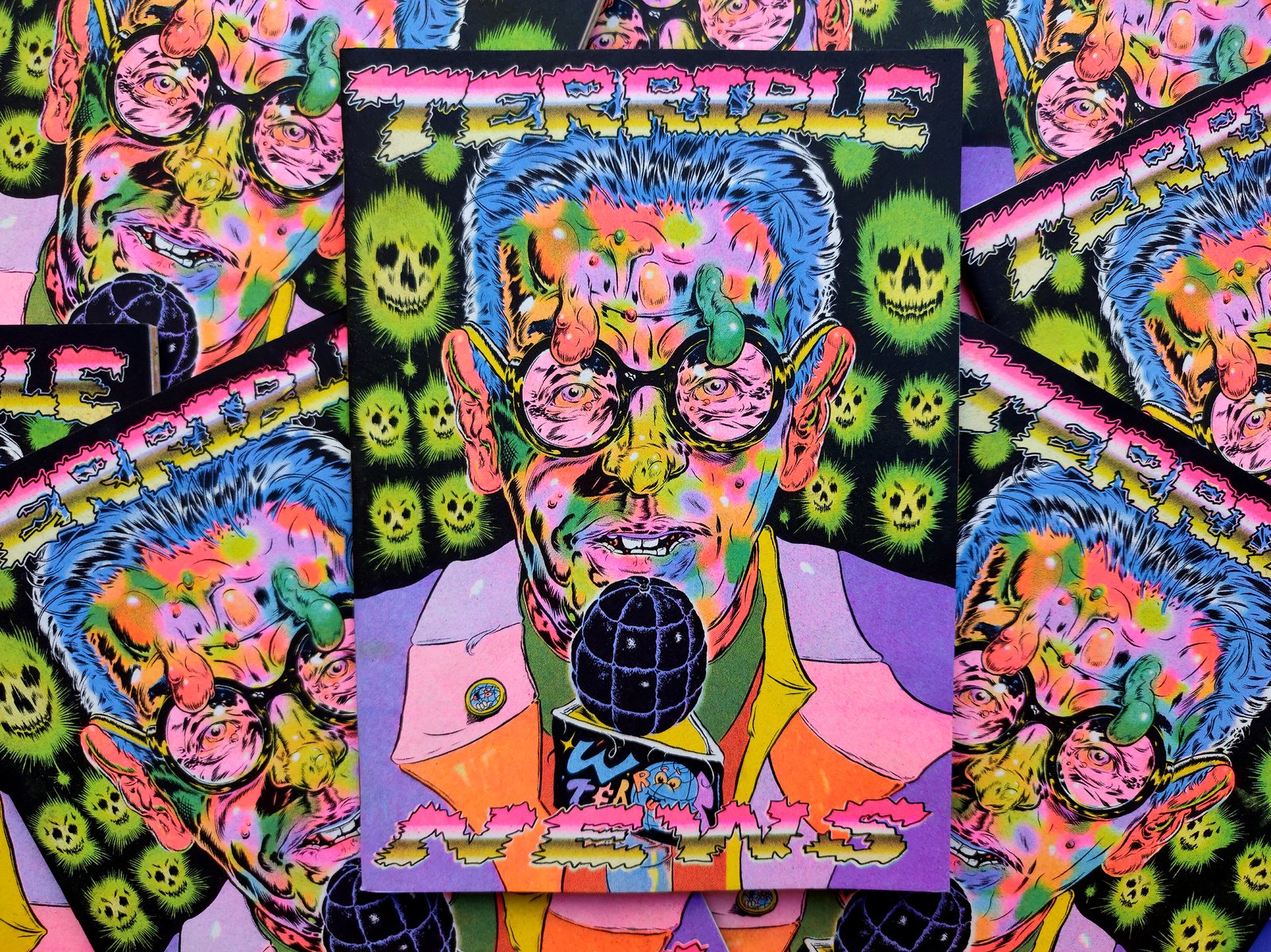 Risao＊ページです୨୧ Terrible News 💀 Riso Zine | Never Brush My Teeth