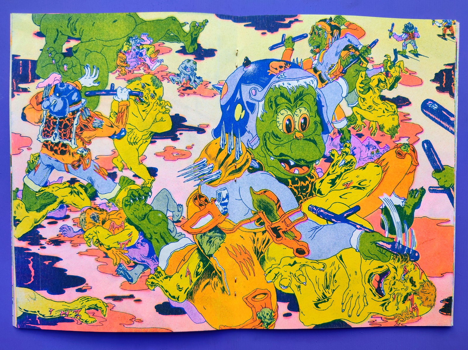 Risao＊ページです୨୧ Terrible News 💀 Riso Zine | Never Brush My Teeth