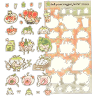 Image 2 of Veggie Girls Sticker Sheet