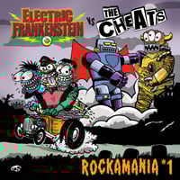 Image 1 of Electric Frankenstein vs. The Cheats "Rockamania #1" split LP