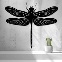 Image 1 of 🐉✨ Elegant 2D Dragonfly Wall Art – 