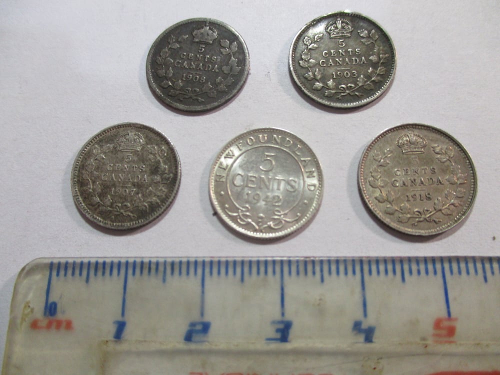 OUTSTANDING EARLY & SCARCE GROUP OF CANADA SILVER NICKELS!