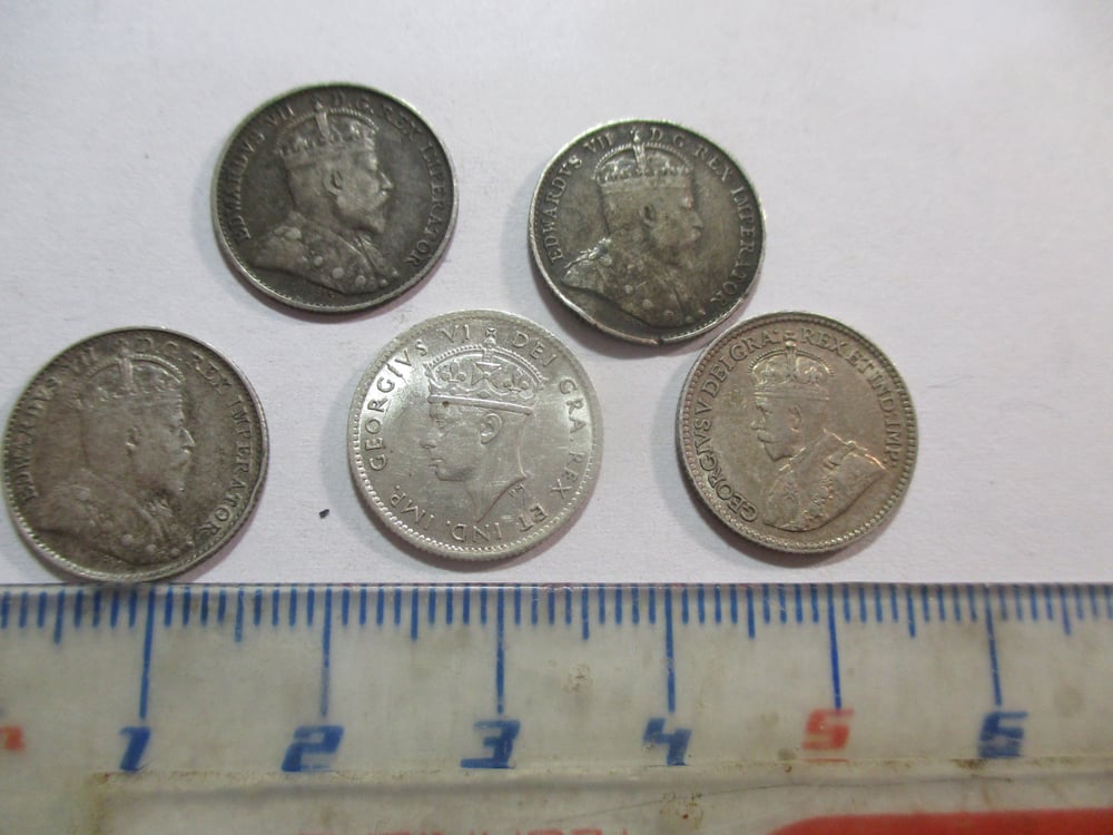 OUTSTANDING EARLY & SCARCE GROUP OF CANADA SILVER NICKELS!