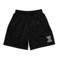 Image 7 of Black with White X Shorts
