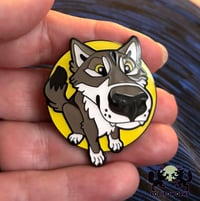 Image 1 of Wolf Boop Snoots Enamel Pin - Friendly Wolves Design