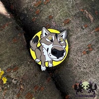 Image 3 of Wolf Boop Snoots Enamel Pin - Friendly Wolves Design
