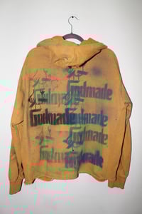 Image 2 of @G_dmade Mustard Graffiti Hoodie