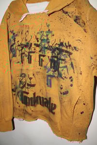 Image 3 of @G_dmade Mustard Graffiti Hoodie