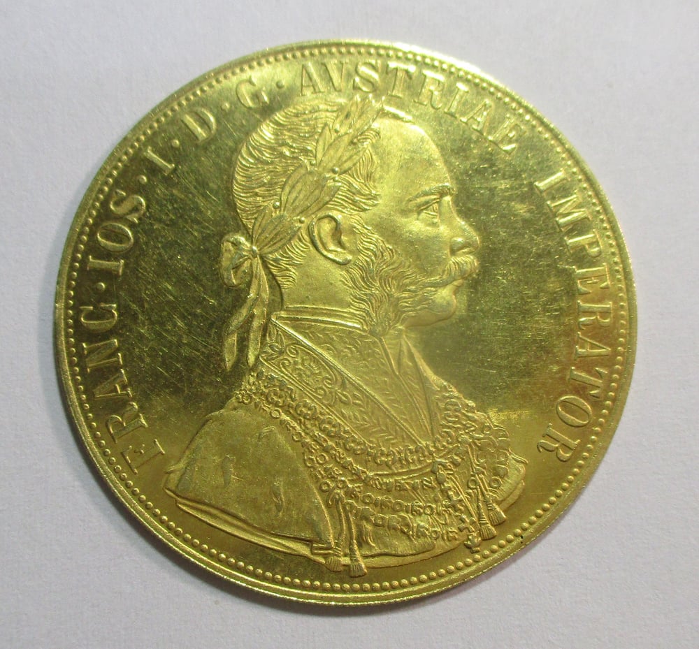 GOLD/SILVER SALE BELOW MELT--AUSTRIAN 4 DUCAT .4424 OUNCES
