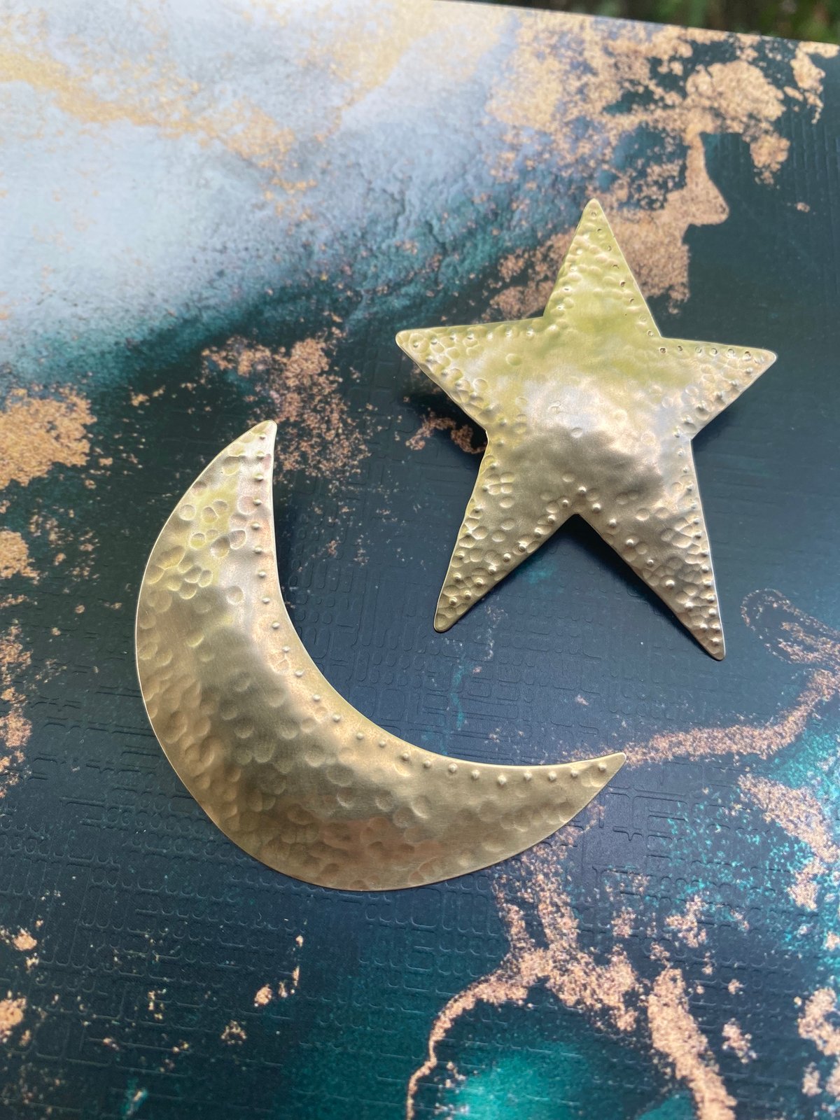 Image of Large Moon and Star Posts