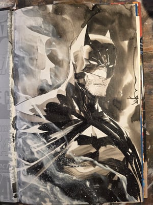 Painted Batman A inside Detective Comics 1000 hardcover (FREE SHIPPING)