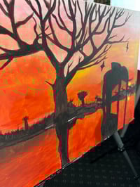 Image 3 of "Walking Thriught Silence"  Acrylic on canvas 14' x 18'