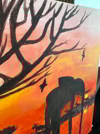 Image 5 of "Walking Thriught Silence"  Acrylic on canvas 14' x 18'