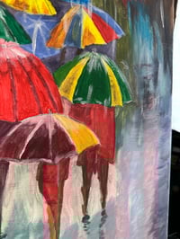 Image 4 of 'Rain in London'  Acrylic on canvas  ( 16' x 20' )