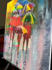 Image 5 of 'Rain in London'  Acrylic on canvas  ( 16' x 20' )