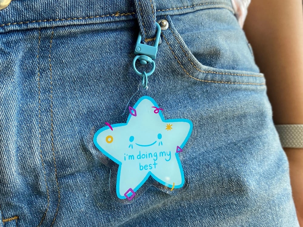 Image of I'm Doing My Best Acrylic Keychain