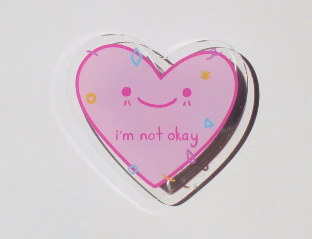 Image of What's On Your Mind Acrylic Pin Set