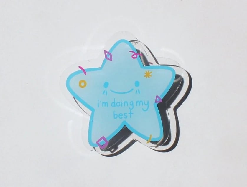 Image of What's On Your Mind Acrylic Pin Set