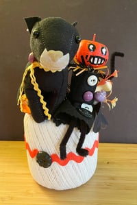 Vintage Jack and Cat  Halloween Decoration