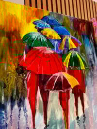 Image 3 of 'Rain in London'  Acrylic on canvas  ( 16' x 20' )