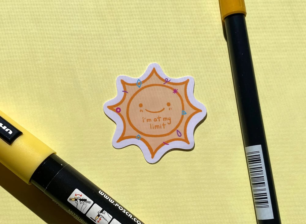 Image of I'm At My Limit Okay Vinyl Sticker