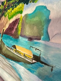 Image 2 of "Quiet Shores of Thailand" (Extra thick 3.5 cm edge) | Oil on canvas (12' x 16')