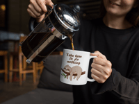Image 1 of Take time to do nothing Sloth Lovers Coffee Mug, Gift Idea