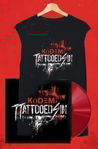 Image 2 of KODEM - TATTOOED SIN EP LTD ED VINYL + T SHIRT OR MUSCLE SHIRT BUNDLE