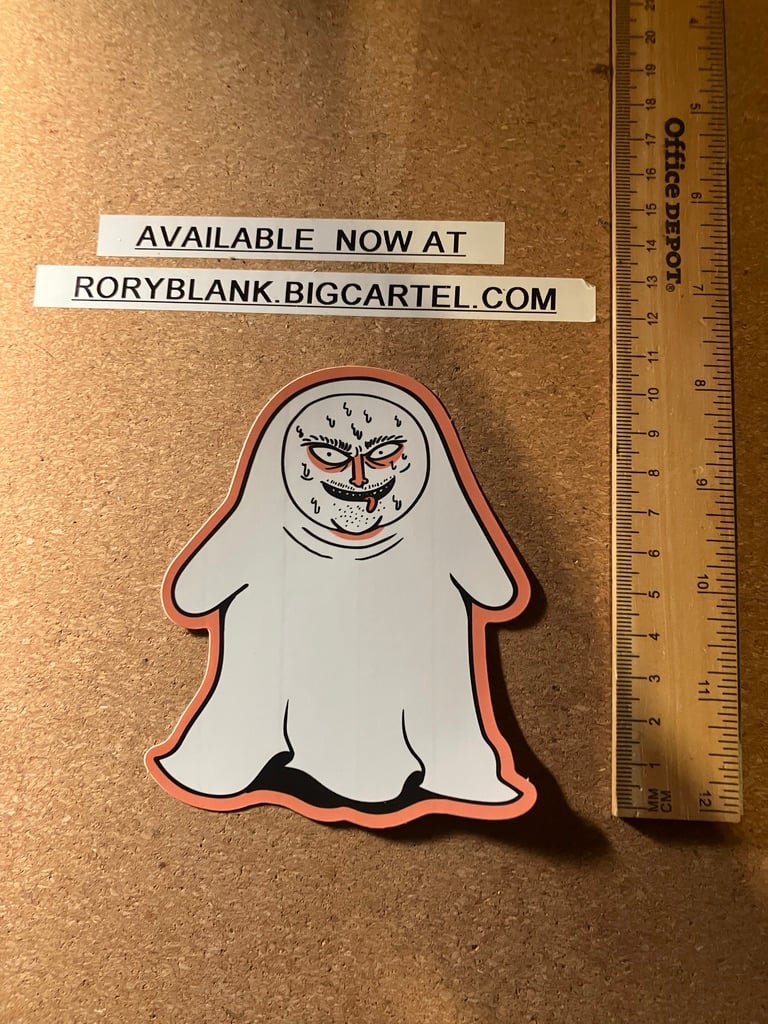 Image of ghost pervert sticker