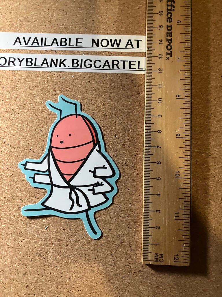 Image of kicking bug sticker