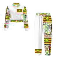 Image 6 of Women's Baseball Jacket and Pants Set- Hawaiian Sovereign Flag Print