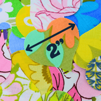 Image 3 of 70s Vintage Fabric Hearts - Floral Appliqués