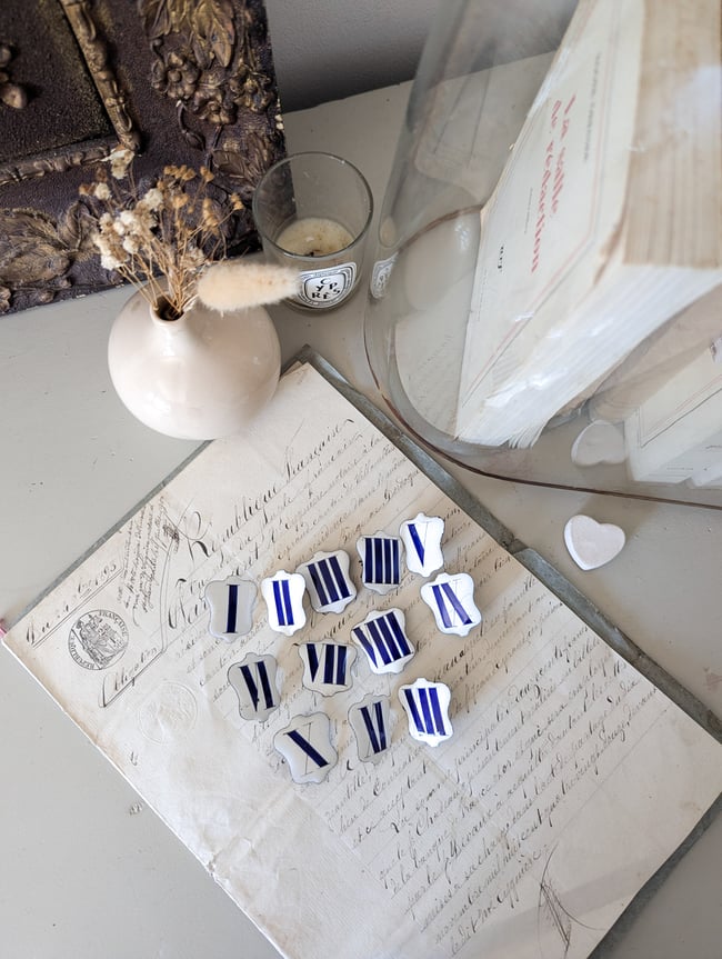 Lot cartouches émaillées 🟦 ou ⬛