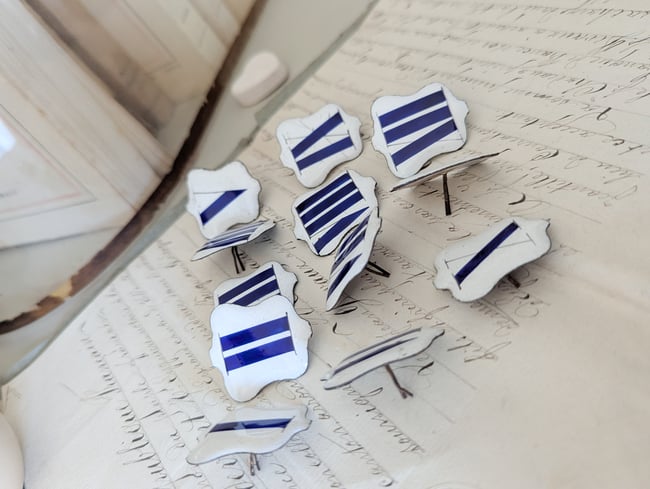 Lot cartouches émaillées 🟦 ou ⬛