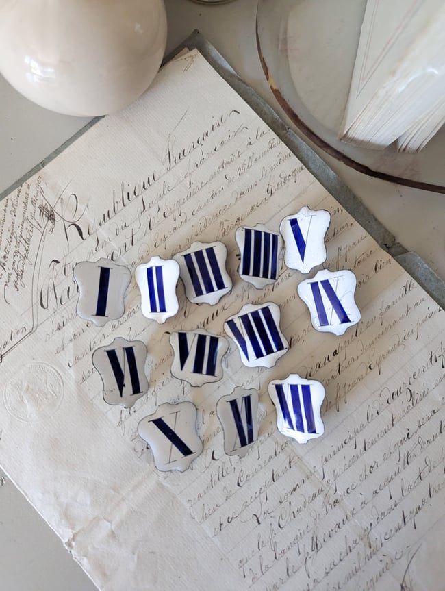 Lot cartouches émaillées 🟦 ou ⬛