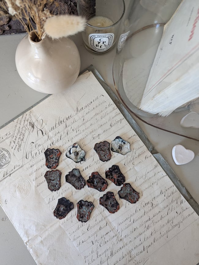 Lot cartouches émaillées 🟦 ou ⬛