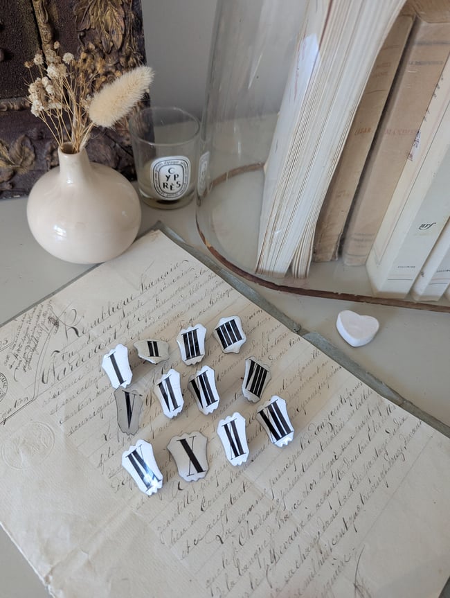 Lot cartouches émaillées 🟦 ou ⬛