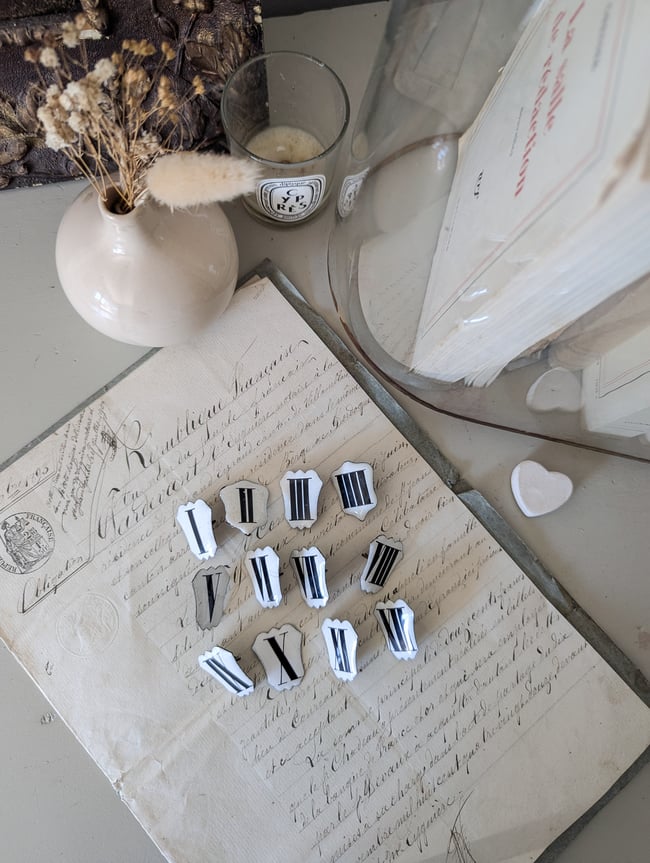 Lot cartouches émaillées 🟦 ou ⬛