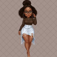 Image 1 of Ripped Mini Skirt