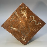 Medieval; Fourteenth Century Floor Tile; Wessex School