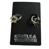 Image 1 of GAIL - Flower Huggie Hoops