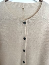 Image 2 of Merino Wool Cardigan – Creme White