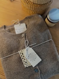 Image 2 of Merino Wool Cardigan – Camel