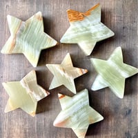 Image 11 of Green Onyx Star Crystal, Heart Chakra Healing Stone, Star Crystal Carving, Sourced from Pakistan