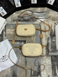 Image 2 of Prada Raffia Shoulder Bag